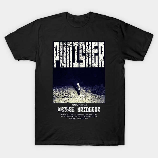 punisher vintage black fanart 3 T-Shirt by VarioModifikasi Gank